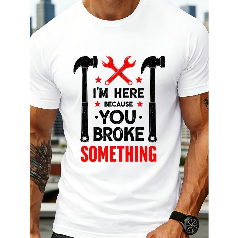 Men'S Music Soothes My Soul Graphic T-Shirt - Short-Sleeve Crewneck with Headphone Print, Summer Beach & Casual Wear, Beach T Shirt