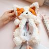 1 Pièce Mignon Étui à Crayon Chiot Poilu Peluche Doux Chien Dessin Animé Papeterie Organisateur Portable Grande Capacité Sac à Stylo Scrapbook