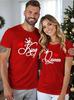 Valentine's Day Couples Matching T-Shirts Casual Short Sleeve Crew Neck T Shirt For Men Women New In Couple Elements Print Tees