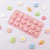 Flower And Leaf Silicone Mold Chocolate Pudding Cake Baking Mold Cake Decoration Reusable DIY Drip Glue Clay Mold