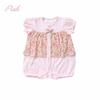 Cream De Coco Made In Jersey Tuck Jacquard Petite Flower Baby Clothes for Size - Japan, Spring/Summer Coverall, Newborns, 25-43112 (Pink, 80cm)