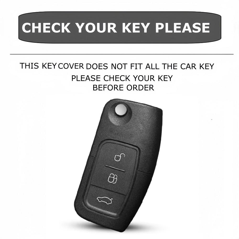 Shell Fob Metal Car Folding Key Case Holder Full Cover For Ford Focus 2 Falcon Escape Galaxy Kuga B-Max C-Max Ecosport Fiesta