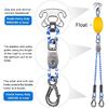 Heavy Duty Boat Tow Harness for Tubing, Stainless Steel Quick Connector, Self Centering Tow Rope for Water Sports Jet Ski Wakeboarding