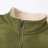 Men's Casual Solid-color Stand-up Collar Pullover, One-third Zipper Long-sleeved Men's Fleece Thickened Warm Sweatshirt