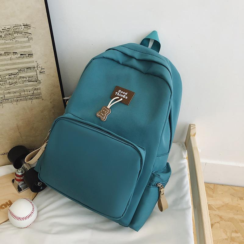 Schoolbag Mori Large-capacity Campus Backpack Design Sense Niche Students Solid Color Backpack Junior High School Student College Student Schoolbag