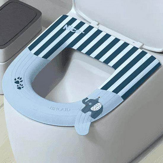 Coussin de siège de toilette universel imperméable lavable sans eau et housse adhésive