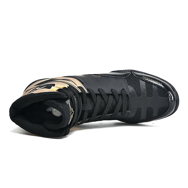 Pánské velké protiskluzové, odolné proti opotřebení, prodyšné, bezpečné, zápasnické boty, boxerské boty, dřepy