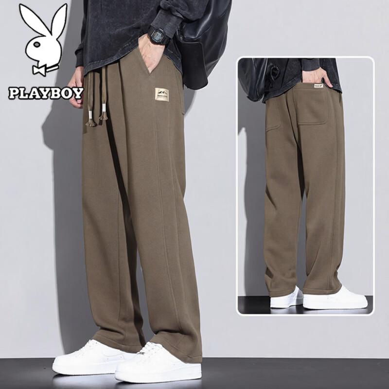 PLAYBOY Men s Casual Straight Leg Joggers M