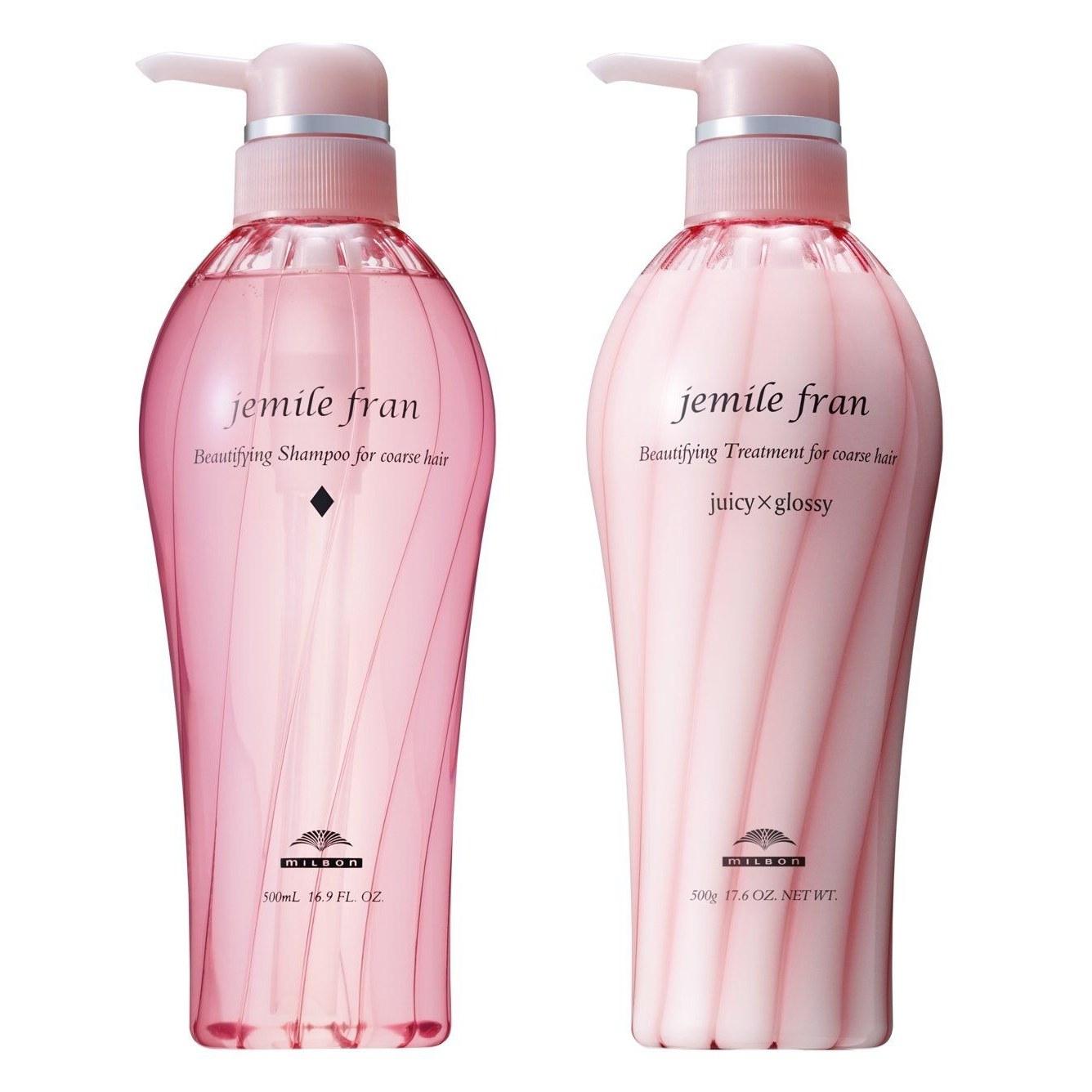 Milbong (MILBON) Jemile Fran Shampoo Treatment (Diamond Juicy Glossy) 500ml 500g Bottle Set
