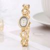 Fashionable Elegant Ladies' Pearl Strap Oval Quartz Wristwatch For Daily Wear Holiday watch for women