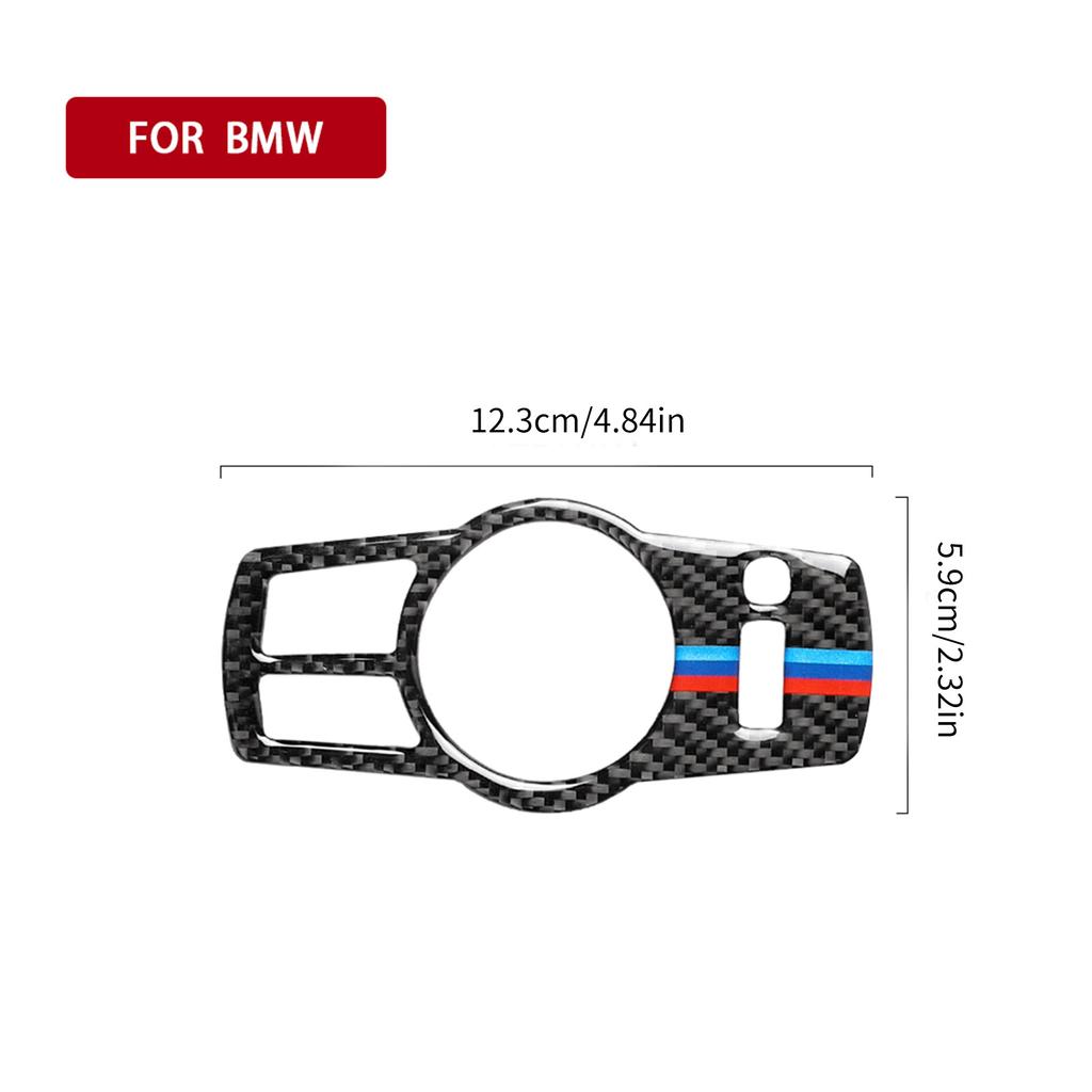 Auto Scheinwerfer Schalter Taste Aufkleber Aufkleber Carbon Fiber Innen Trim Abdeckung für BMW F10 F07 F01 F25 F26