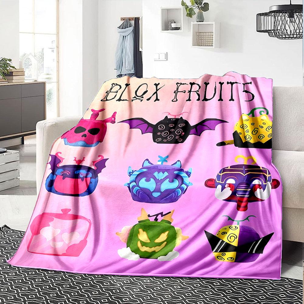 B-Blox Früchte-Themen-Decke, Warme Gemütlichkeit Sofa Couch Bett Decke Heimdekoration