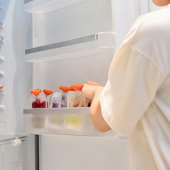 Homemade Baby Fruit Juice Squeezer Station Storage Bottles Bags Food Maker Kit