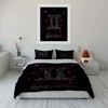 Gemini Zodiac Floral Design Bedding Duvet Cover Set Duvet Cover Pillowcases  (1 * Duvet Cover 2 * Pillowcases, without duvet insert)