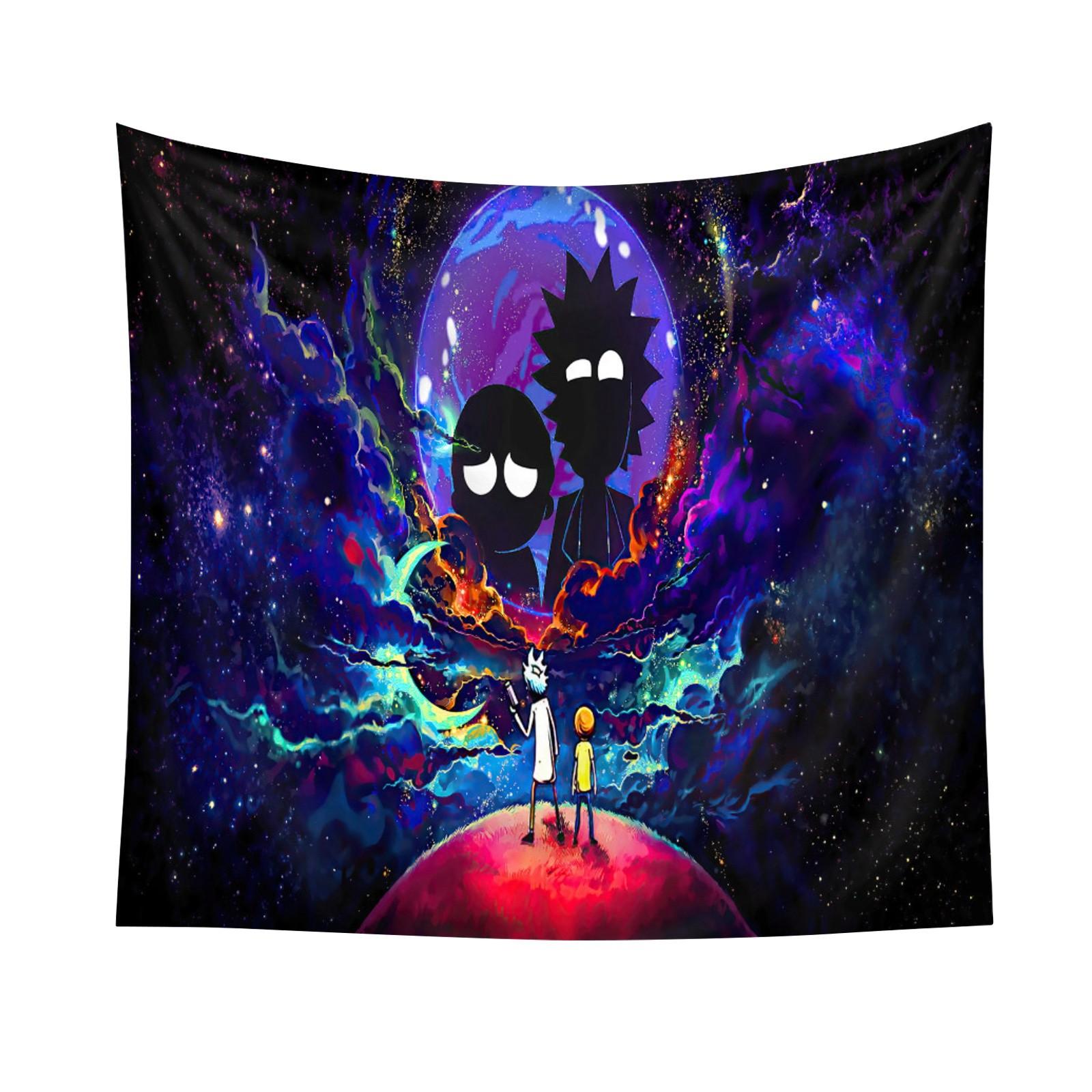 

American Anime- Hanging Cloth, Student Dormitory Tapestries, Bedroom Background Cloth C фіолетовий