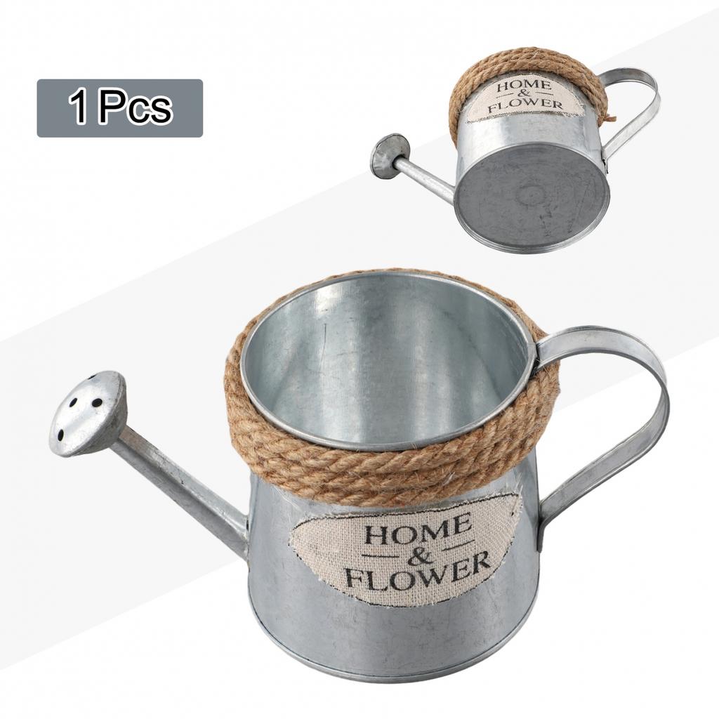 Fitment Iron Vintage Design Watering Can Flower Pots