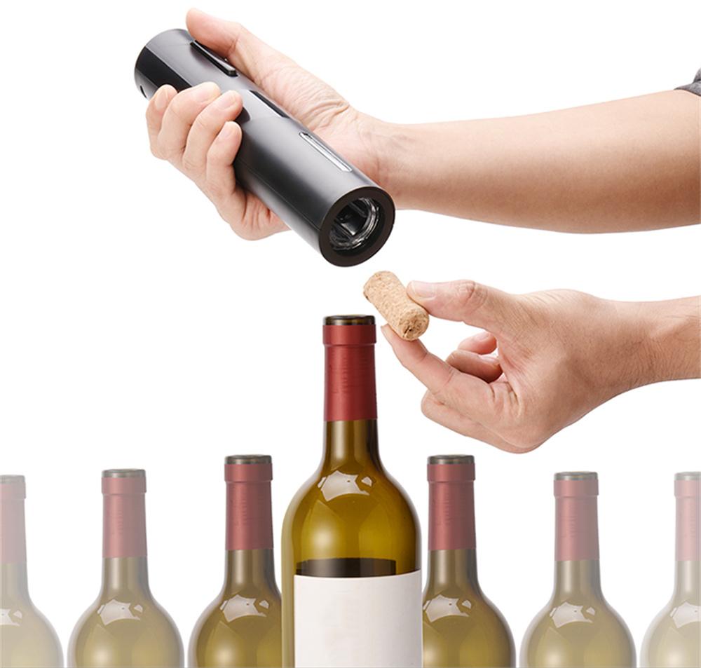 Electric Cordless Wine Bottle Opener Corkscrew w/Foil Cutter Automatic One Click