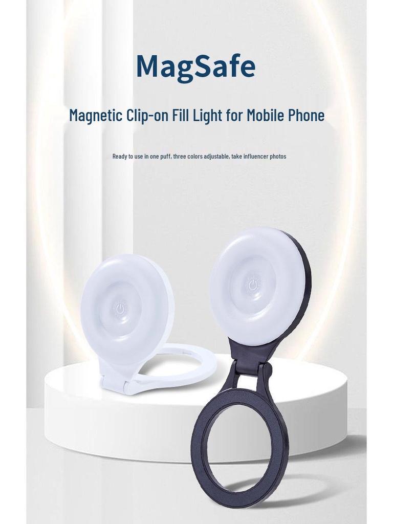 Portable Magnetic Fill Light for Apple: Ideal for Mobile Photography and Live Streaming