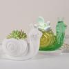 Snail Silicone Mold Creative Shape Non-Stick Heat-Resistant Reusable DIY Handmade 3D Large Flower Pot Vase Resin Mold