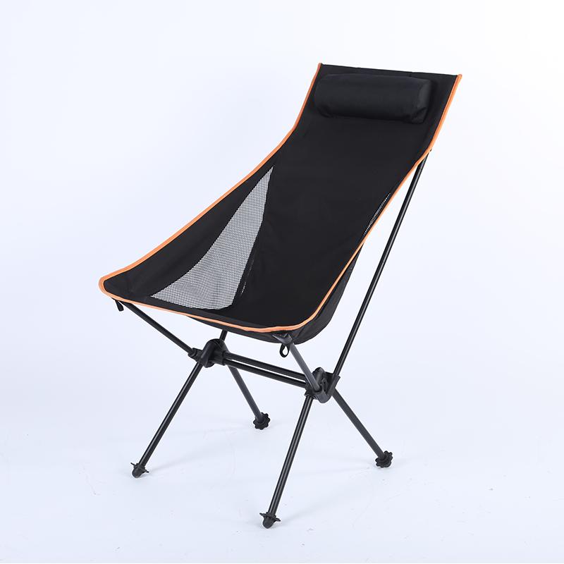 High Quality Modern Outdoor Furniture Portable Folding Lounge Chair Durable High Back Parallel Bars Waterproof Metal Beach Iron tube
