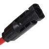 2Pcs Solar Panel Extension Cable 10AWG 6mm² Solar Extension Cable Rated Voltage 1000V   Red Black