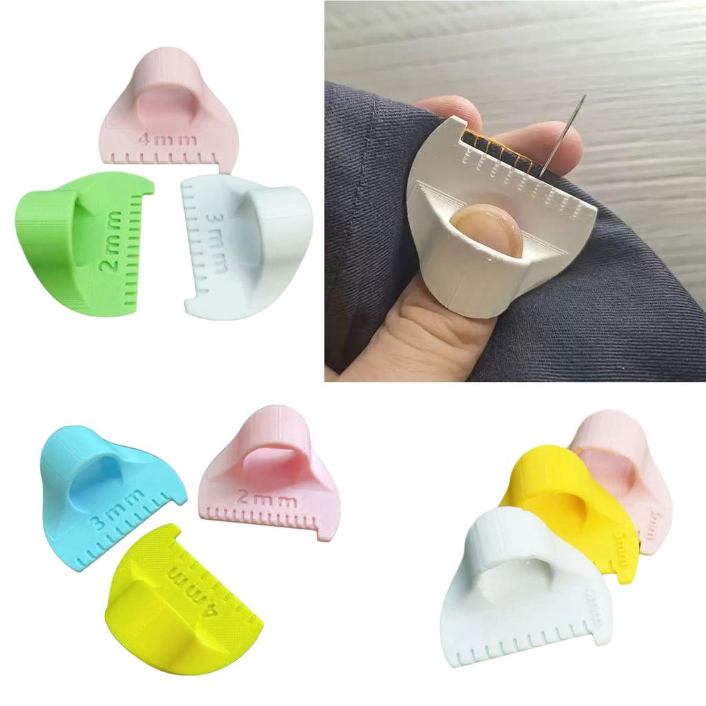 3Pcs Finger Quilting Ruler Patchwork Stitching Measuring Tool Professional Quilting Tool for Stitching Sewing Craft