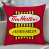 Brand Tim Hortons Cushion Cover Cushion Covers Natural Linen Breathable Sofa Bedroom Decor Pillowcase