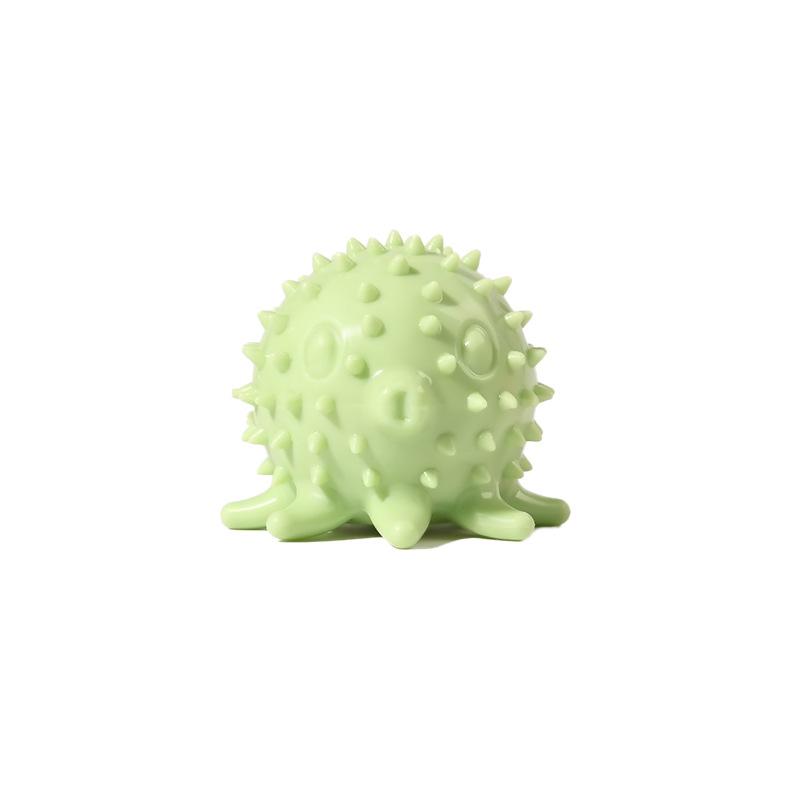 New Green Octopus Shape Dog Chew Toy Bite Resistant Pet Teething Toy