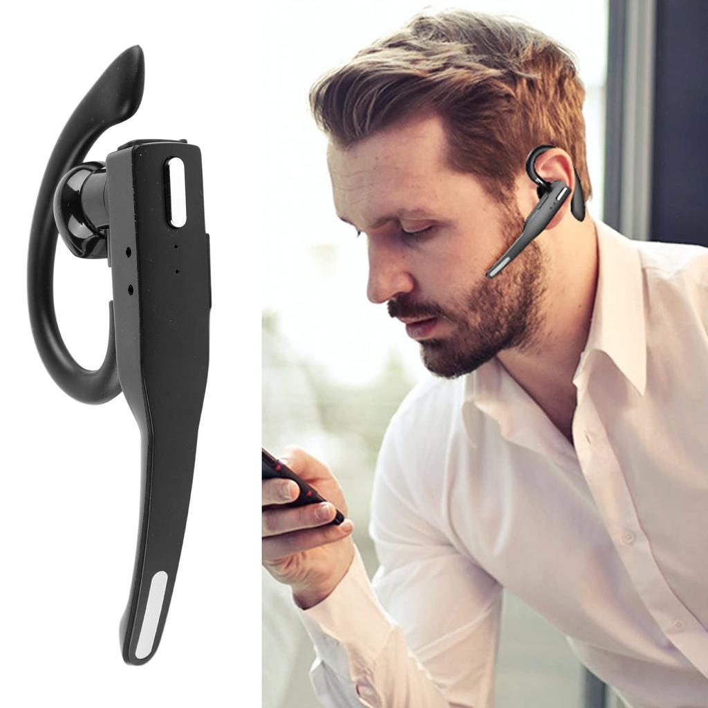 Wirel Etooth 5.1 Headset with Noise Reduction, Lightweight, HD Ce IPX7 Waterproof, and IPX7 Waterproof, for Business Use (YYK-525 Simple Version)