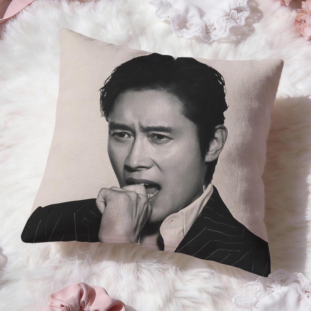 Musife Lee Byung Hun Cushion Cover Premium Comfort Reversible Pillow Cove -Two in One Design for Any Room & Car Interior