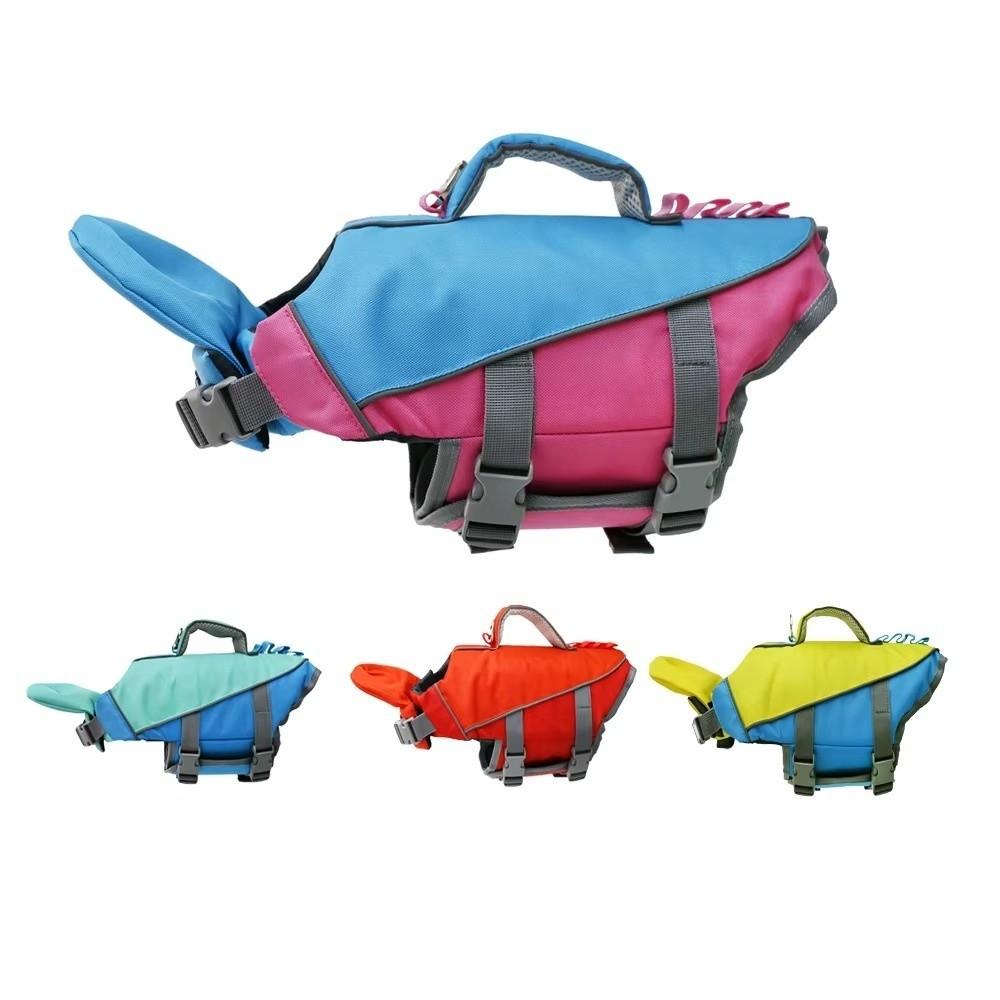 Large Buoyancy Pet Life Vest Reflective Stripes Dog Swimsuit Dog Life Jacket  Boating Safety