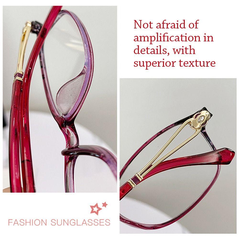 Fashion Vintage Anti Blue Light Reading Glasses Ultra Light Comfortable Hyperopia Eyeglasses for Men Women +100 to +400