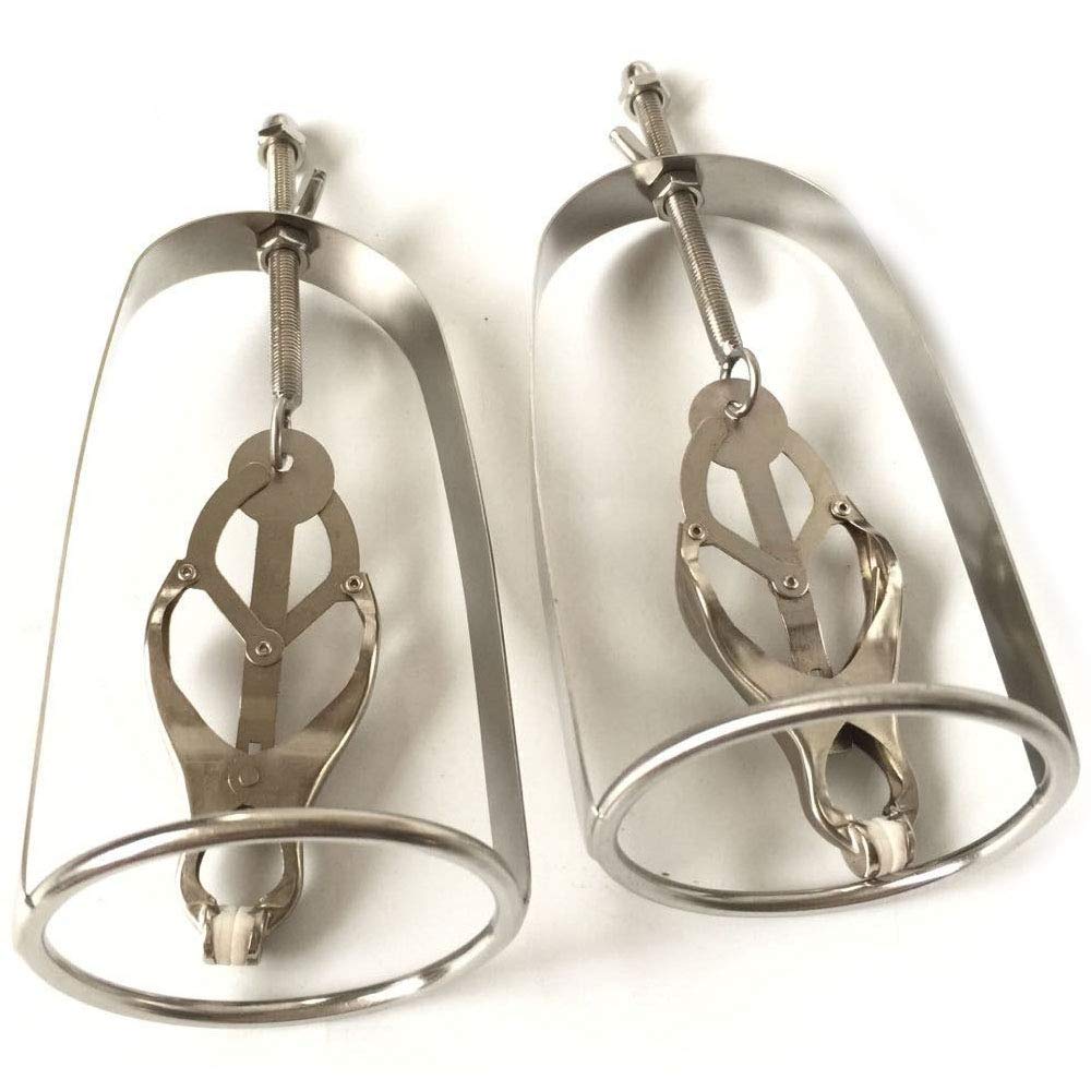Nipple Nipple Nipple Nipple Stainless Adult Set of 2 Clamps, Clips, Clamps, Cages, Adjustable, Steel, SM, Goods,
