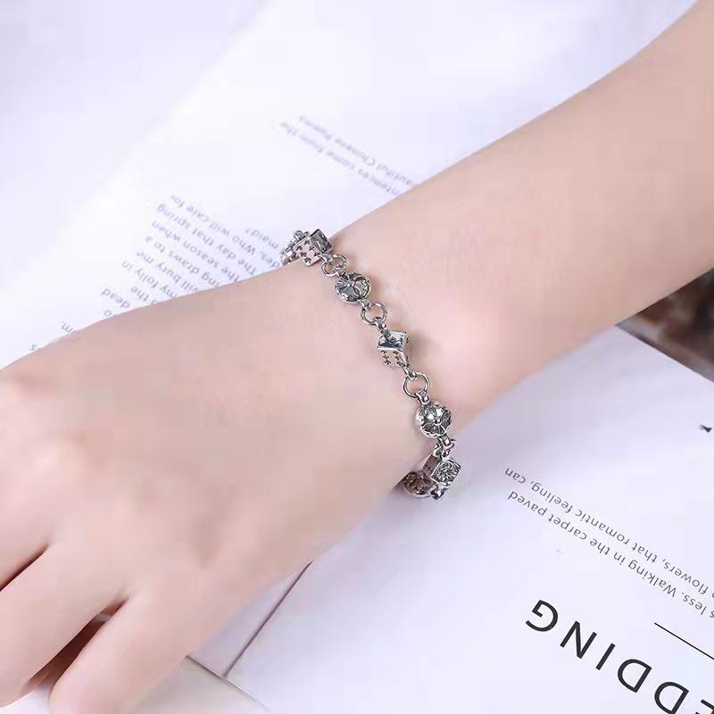 Trendiges Punk-Stil geschnitztes Kreuz Würfel Armband - Europäischer & Amerikanischer Retro für Paare