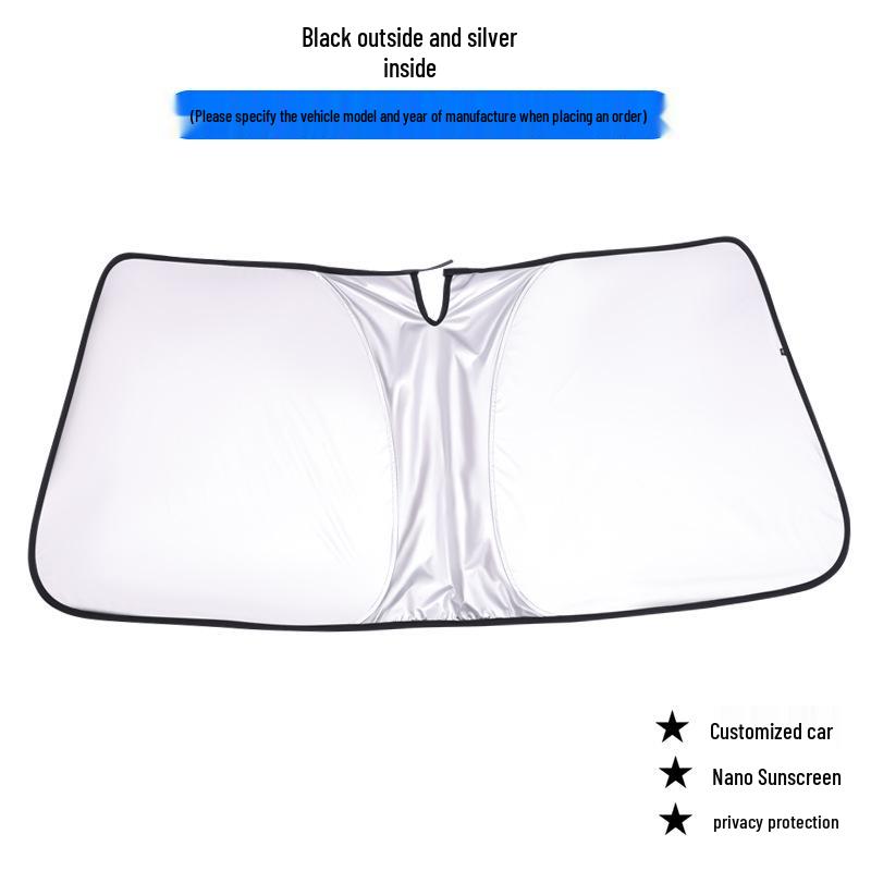 Ford Raptor F150 Sunshade: Magnetic Front/Rear & Side Window Heat Protection Curtains.