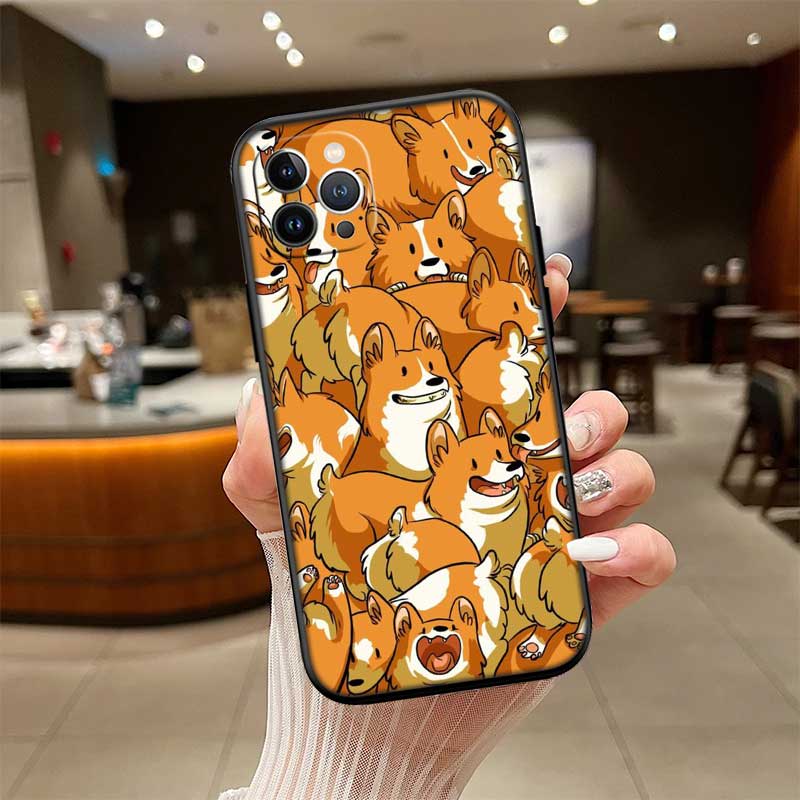 RE20 Niedlicher Corgi Hund Neue High-End Hülle Handyhülle für Redmi Note 8 9 Pro Max 9S 9T 9C NFC 8T 8A 10A A4