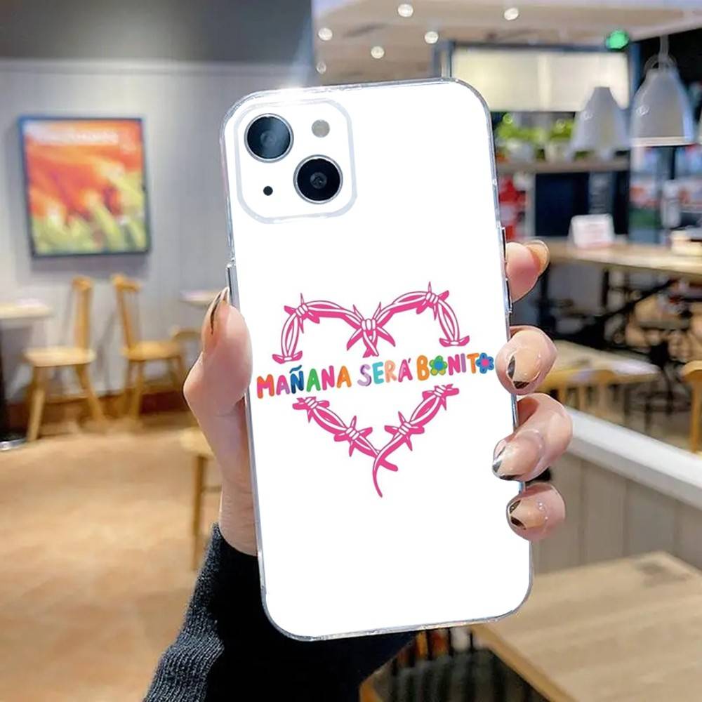

Manana Sera Bonito Karol G Phone Case For iPhone 16,15,14,13,12,11 Pro,Max,Plus,X,XS,XR,SE,Mini Transparent Silicone Soft iPhone14Pro