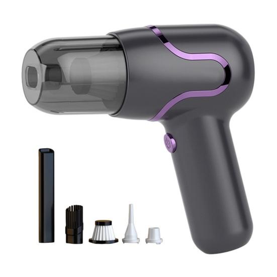 

Handheld Car Vacuum Cleaner, Portable Vacuum Cleaner and Air Duster, High Power Rechargeable Vacuum with Multiple Nozzles for Car Home Office чёрный