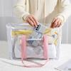 Women Handbag PVC Transparent Travel Bag Large Capacity Storage Bag Convenient Swimming Bag Outdoor Beach Bag Travel Tote