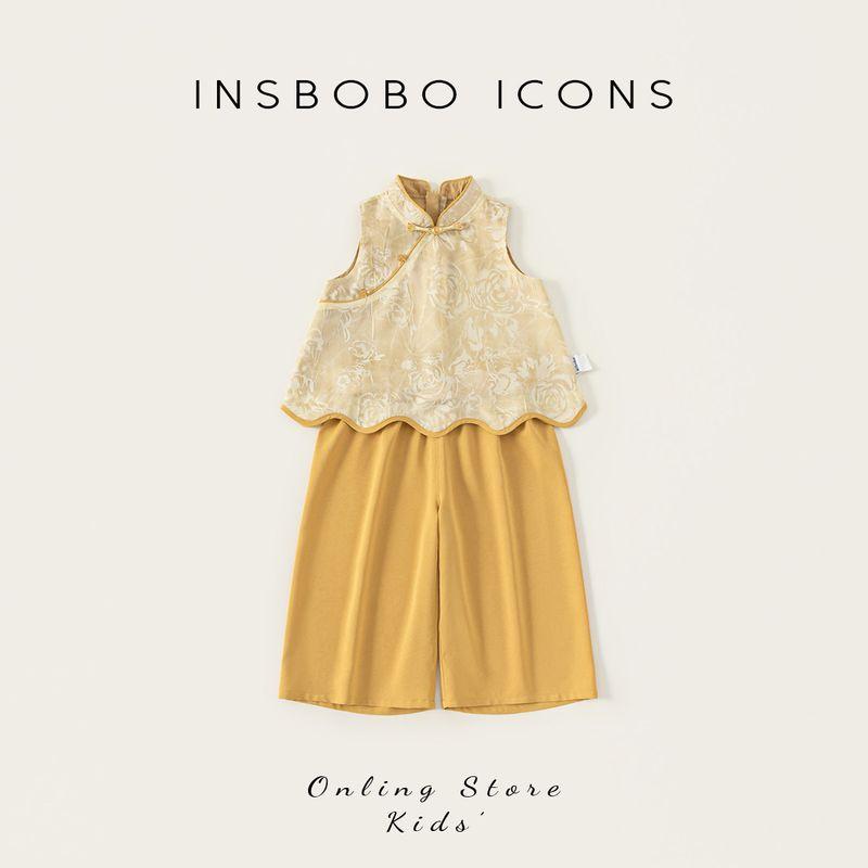 Girls 2026 New Baby Outfit, Traditional Chinese Style Children s Tang Suit, Early Spring Outfit, New Chinese Style Dress, Spring and Autumn Clothing Apricot color 80