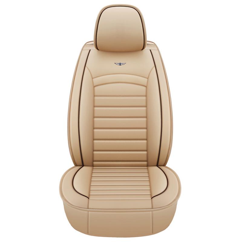 H8 Leather & Ice Silk Universal Car Seat Cover: Cartoon Design for All Seasons