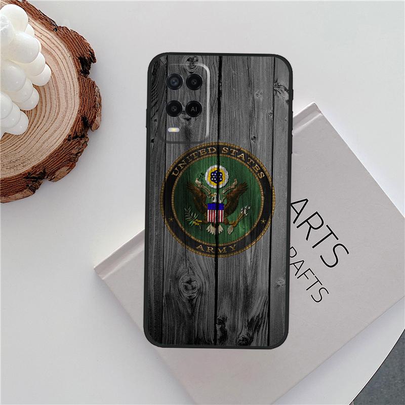 

U.S Army Flag Case For Oppo A60 A74 A94 A54 A18 A38 A58 A78 A98 A40 A80 A16 A76 A96 A15 A57S A17 A77 Cover OPPO A60 4G