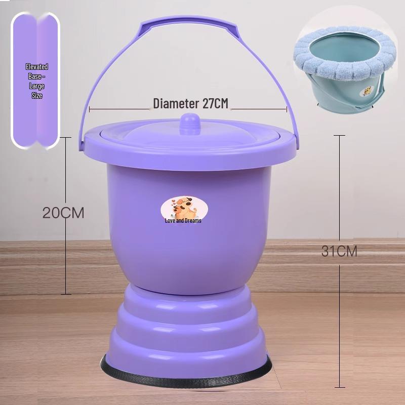 Women's Indoor Urinal with Lid for Night Use - Suitable for Rural, Elderly, and Children