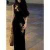Women's Summer Temperament Dress Slim-fitting Split-ended Hip-wrapped Long Dress Sleeveless Vest Dress