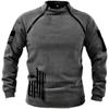 Spring and autumn new fashion casual warm thickened zipper 3d pullover sweatshirt men's top