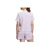 Adidas Originals Graphic T-Shirt Comfortable Soft Skin-Friendly Fashion Short Sleeve Regular T-Shirt Women Tops Light-Purple KB8961