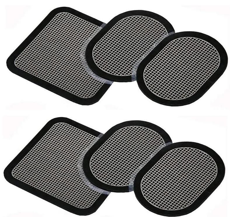 

3/6 пар EMS Электрический стимулятор мышц Запасные гелевые липкие подушечки для тонуса мышц живота, массажа, пояса для похудения живота