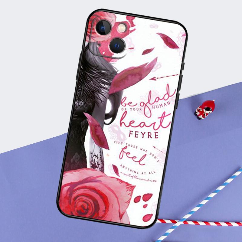 A Court of Mist and Fury Sarah J Maas Soft Case For iPhone 16 15 14 13 12 11 Pro Max XS X XR 7 8 Plus 13 12 Mini Cover