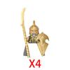 Military Building Blocks Solider Figures Movie Science Fiction Series Weapons Shield Knight Toys Gifts Medieval Mini Bricks MOC