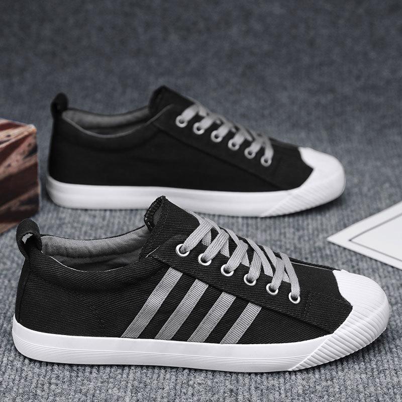 Men's shoes autumn and winter deodorant student youth flow low-top board shoes men's wear-resistant non-slip casual cloth shoes